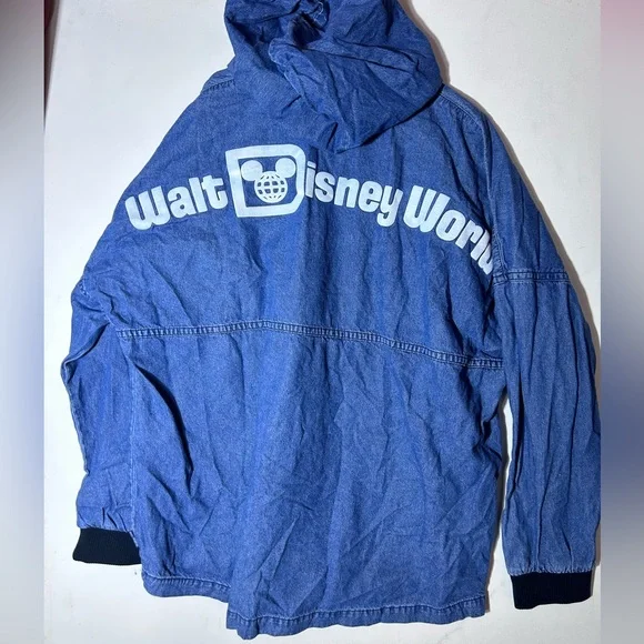 Disney Tops Disney World Hooded Denim Spirit Jersey Poshmark
